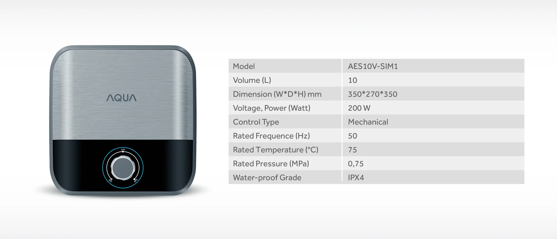 Water heater AES10V-SIM1